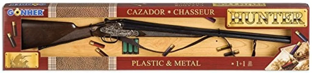 Fusil à pompe double canon jouet sécurisé pour jouer sans risque de choc