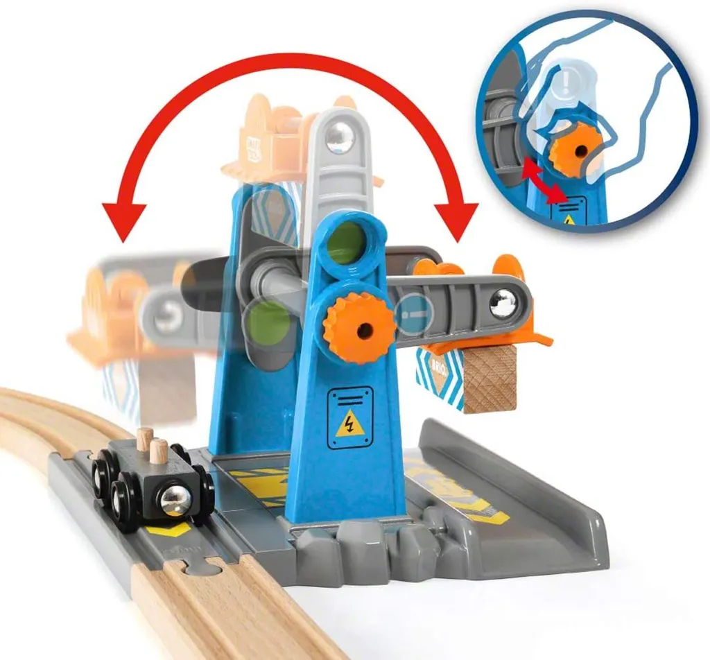 BRIO 33827 - Grue Smart Tech interactive pour circuit de train en bois