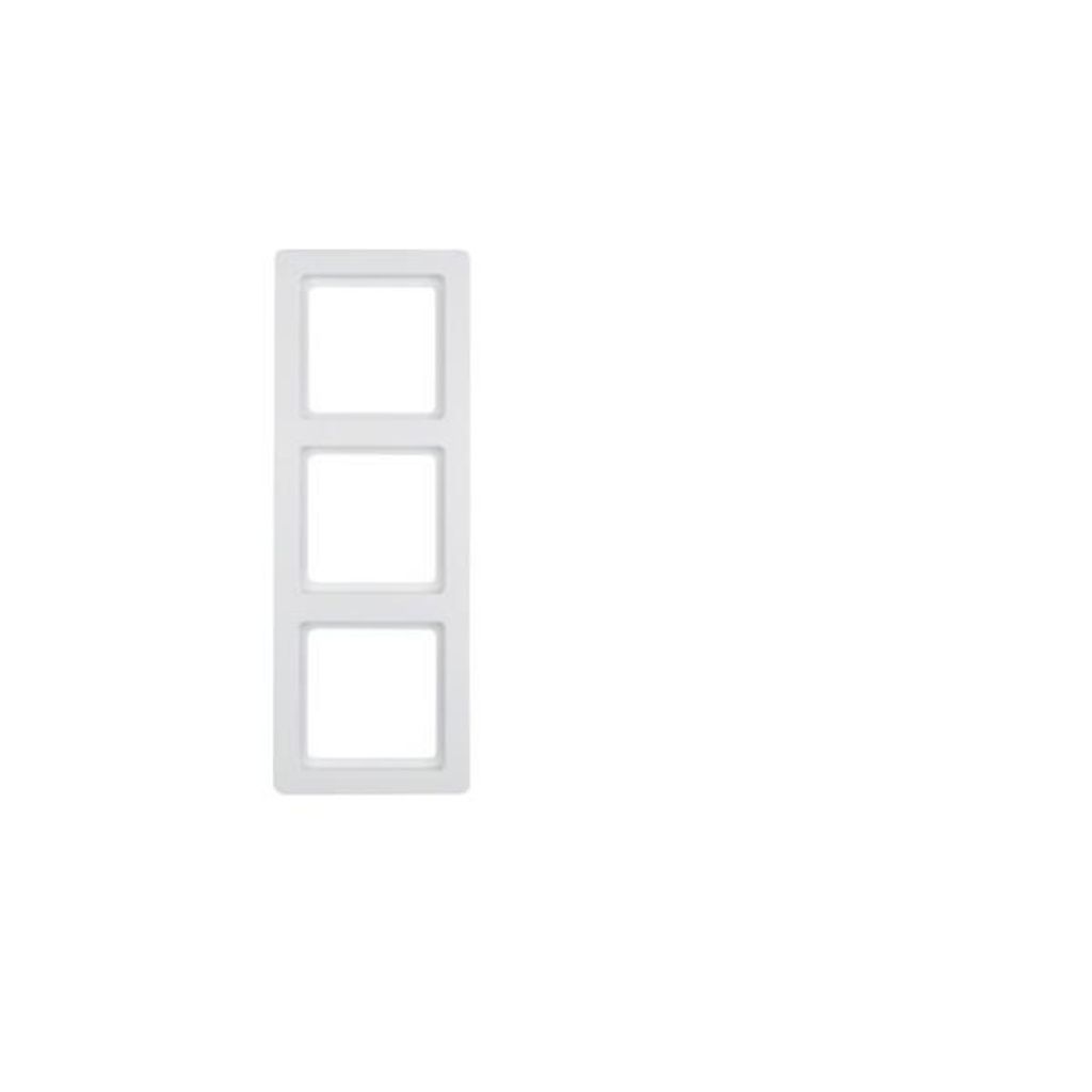 Cornice Berker tripla, Q.1, bianco polare, velluto, 1 pz. Immagine del prodotto 
