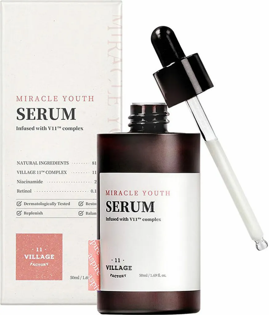 Sérum Visage Miracle Youth Village 11 : Hydratation et Fermeté en 50ml