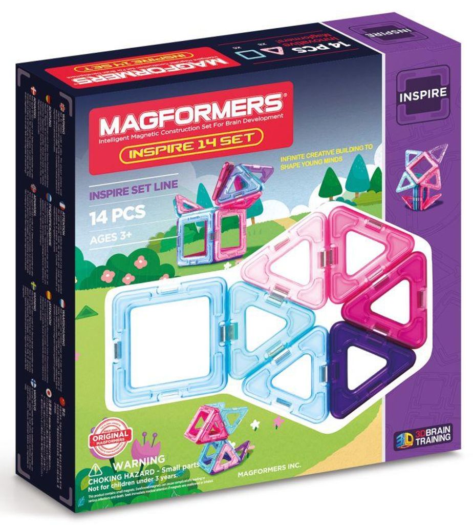 MAGFORMERS Bauset Inspire 14 Teile magnetisches Spielzeug Mädchen