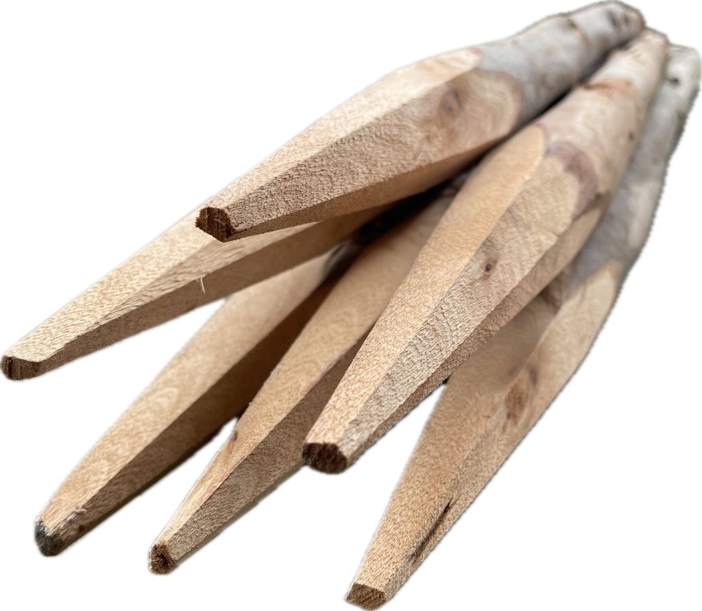 Eukalyptus Pfosten mit Rinde 100 cm - Holzpfahl der Produktbild 