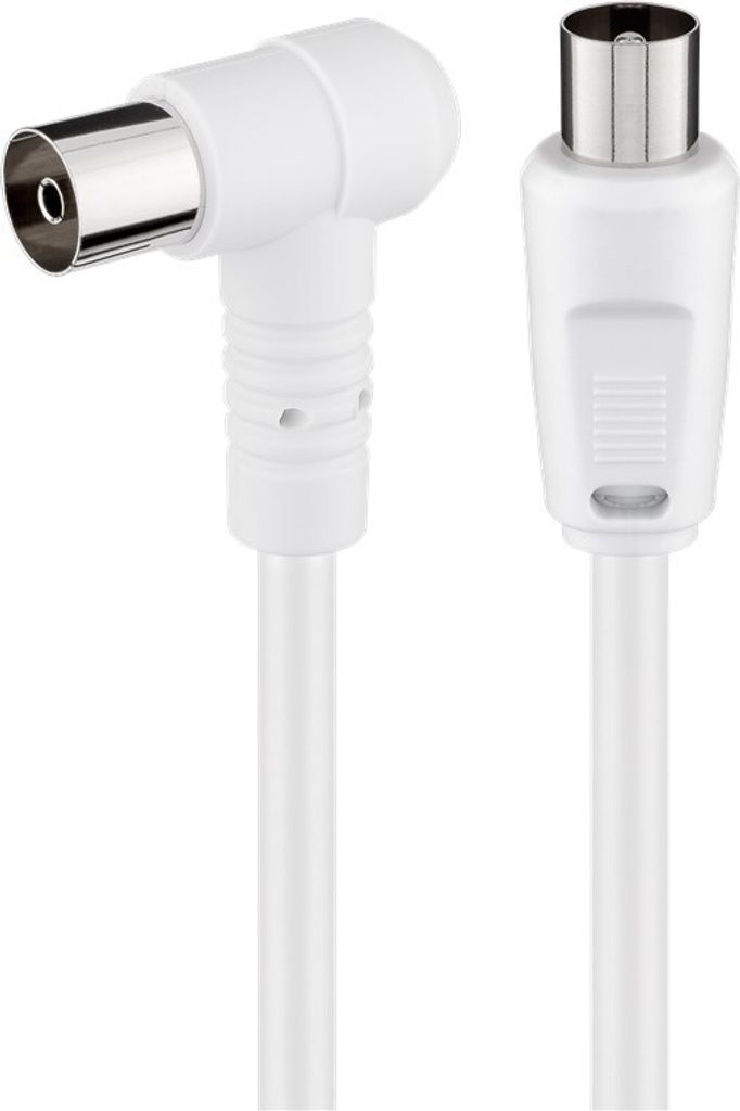Goobay 67360 Câble d'antenne coudé (80 dB), 2x blindé, 2.5 Image du produit 