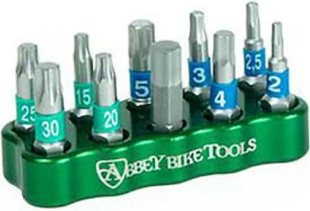 Outil de précision Abbey Tools T-Way 10 pièces en acier argenté manche T