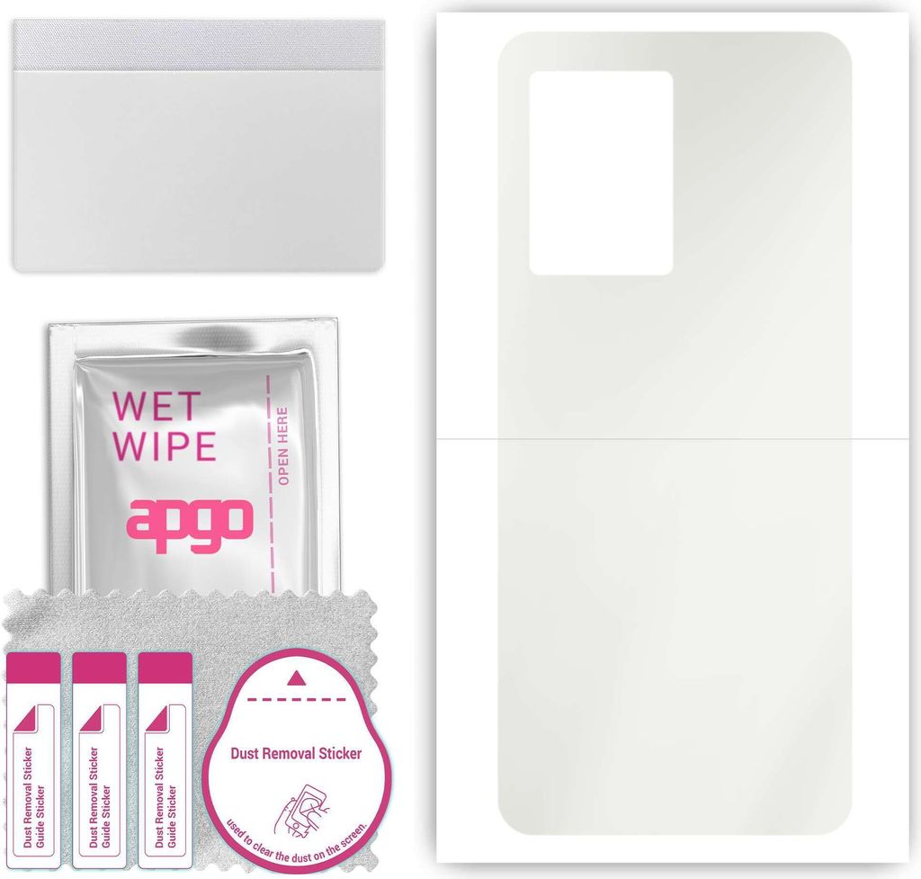 apgo Rückseite Schutzfolie, Matt, kompatibel mit Oppo A56S, Hinten Hydrogel-Displayschutzfolie mit Positionierhilfe, kratzfest, einfache Montage