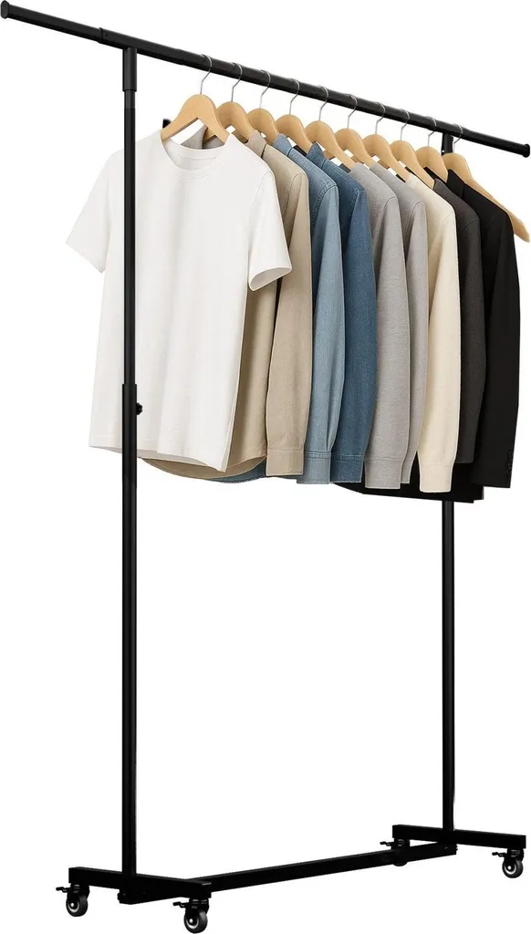 Appendiabiti Metallo Regolabile 120cm - Stender Moderno Salvaspazio