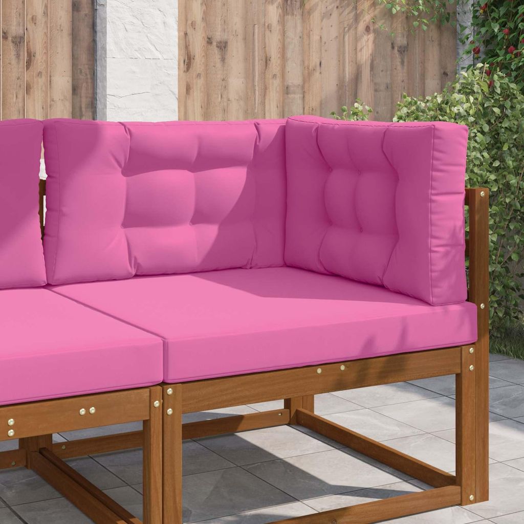 Maison Exclusive - Sofakissen für draußen 3 pcs Rosa Polyester