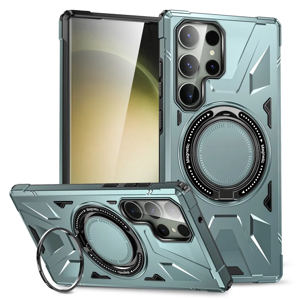 Custodia Samsung S24 Ultra MagSafe Verde - Antiurto Magnetica 6.8"