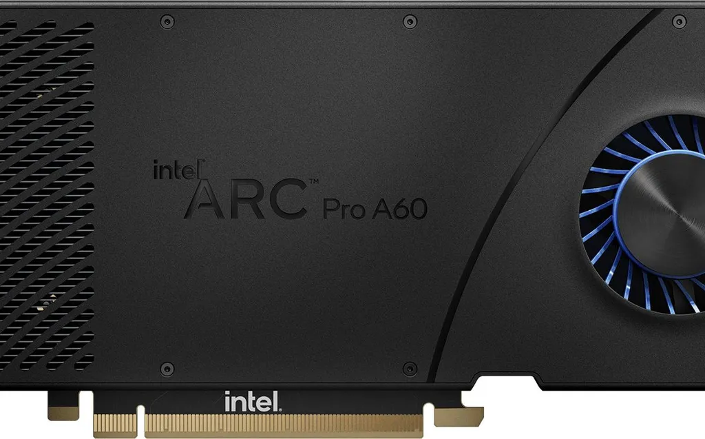 GPU Intel Arc Pro A60 12 Go GDDR6 avec affichage multi-écrans 4K HDR