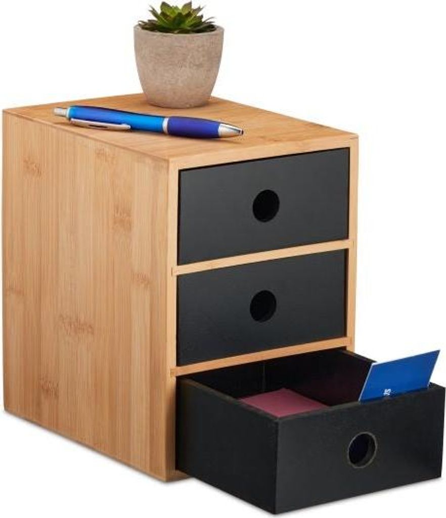 Schreibtischorganisation mit 3 Schubladen