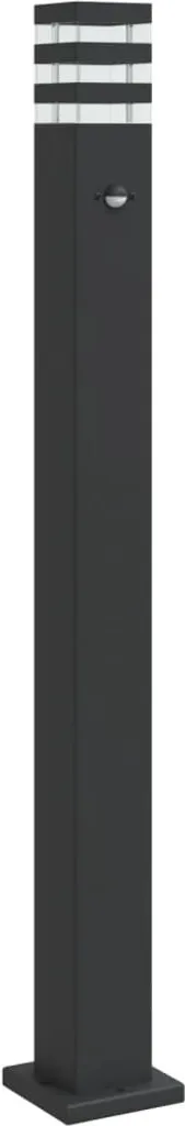 Lampada da Terra Esterni vidaXL 110cm Alluminio Nero - Design & Luce