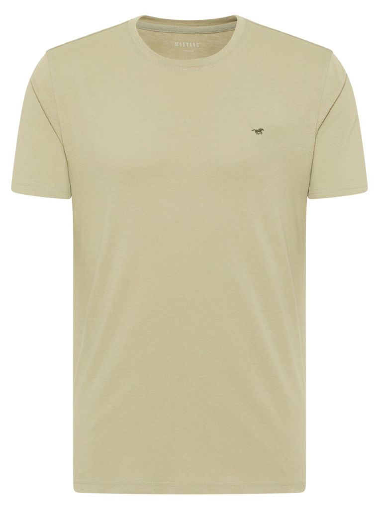 Mustang | Herren-T-Shirt im Mustang-Stil, Alex-Design, Teegrün, Baumwolle, Größe L