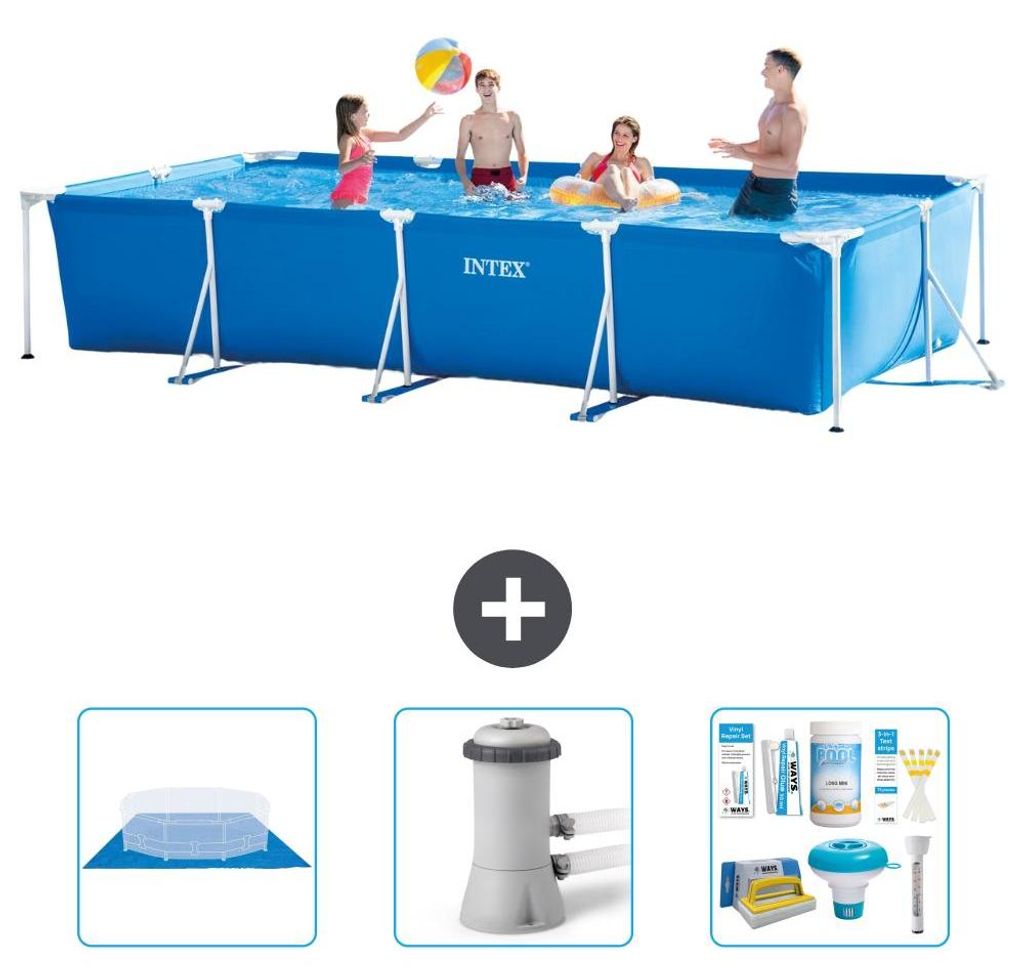 Rechteckiger Frame Pool - 450x220x84 cm - 4-teilig S21260 Produktbild 