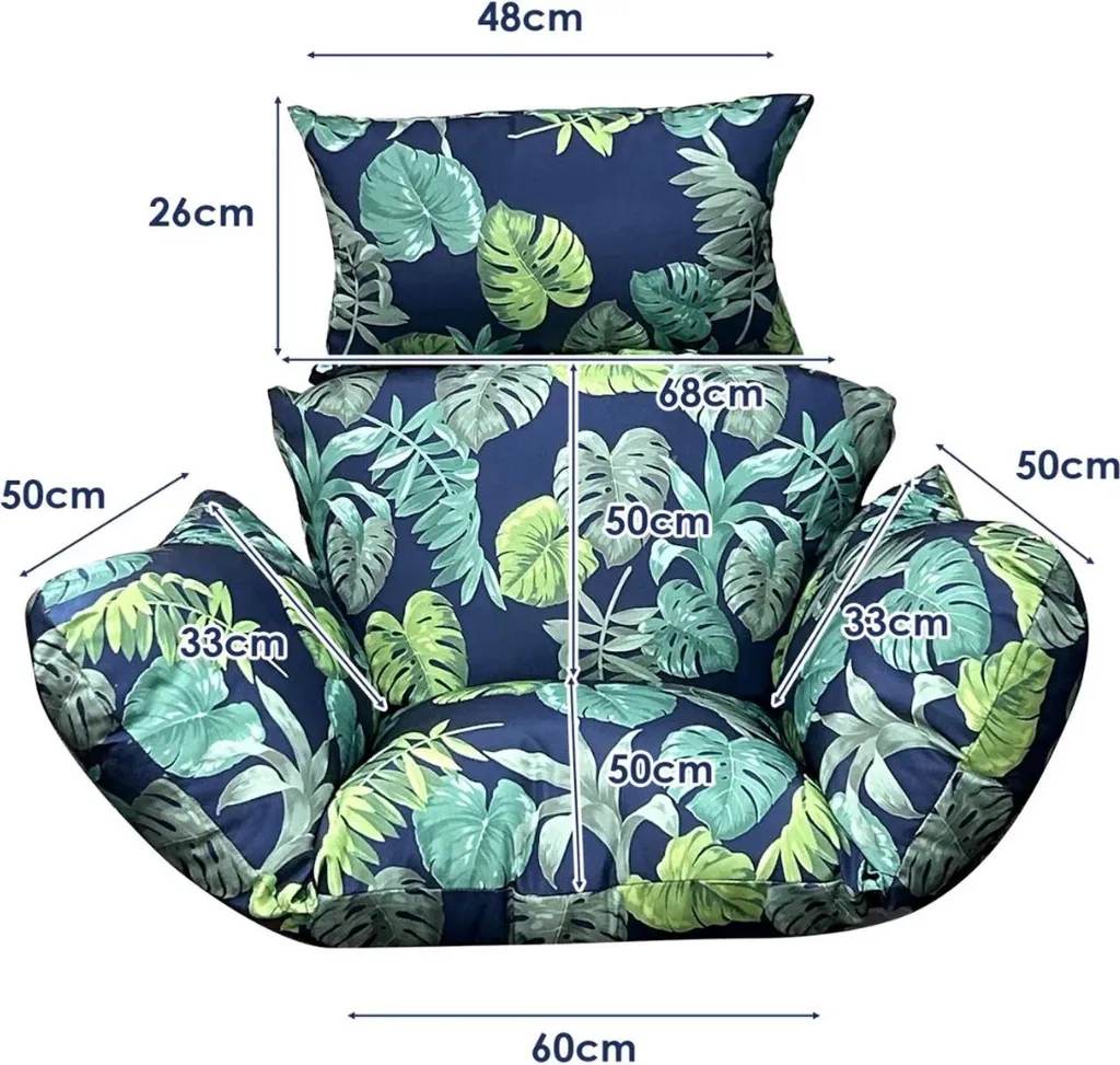 Coussin pour fauteuil œuf de terrasse - Confort extérieur imperméable - 2