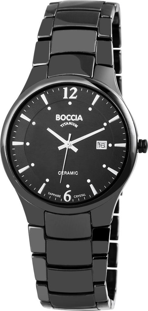 Boccia 3572-02 Herrenuhr Keramik Titanium 39mm 3ATM