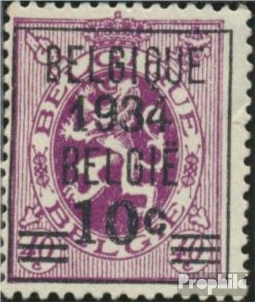 Briefmarken Belgien 1934 Mi 375 (kompl.Ausg.) Vorausentwertung un Wappen