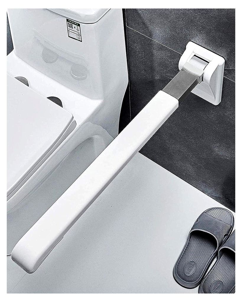Haltegriffe für das Badezimmer, WC-Handläufe, Sicherheitsgeländer – klappbar, Edelstahl, Toilettenzubehör für Senioren und Menschen mit Behi...