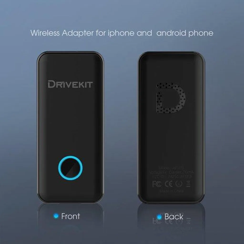 Adaptateur CarPlay Sans Fil 2-en-1 Noir - Dongle WiFi et Bluetooth 5.0