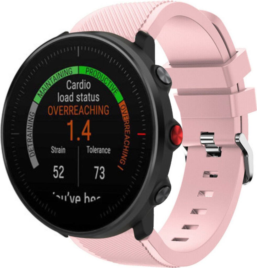 Strap-it Polar Vantage M Twill Silikonarmband (Rosa)