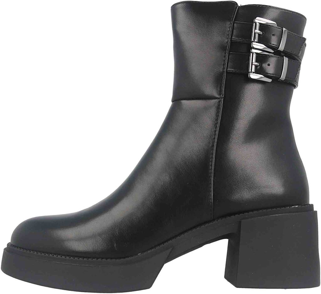 Fitters Footwear Berta Stiefel in Übergrößen Schwarz 2TT0301404 Black Polyurethangroße Damenschuhe