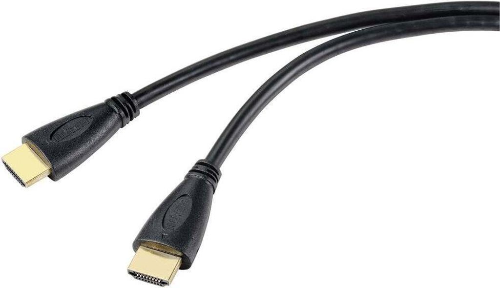 SpeaKa Professional HDMI Anschlusskabel HDMI-A Stecker, HDMI-A Stecker 5.00 m Schwarz SP-10133292 4K UHD, Audio Return