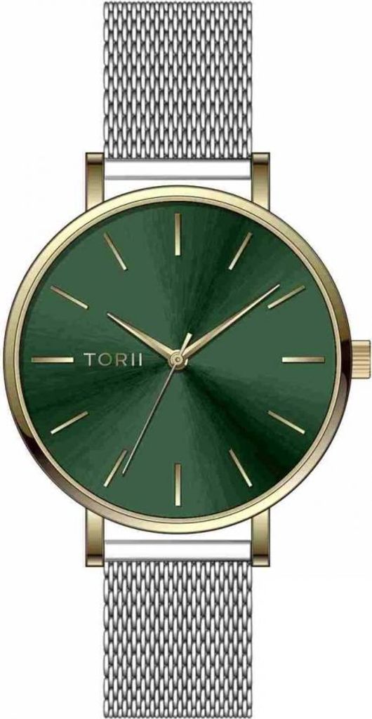 Die Damenuhr TORII G33SS.FG in klassisch grünem Fashion-Stil.