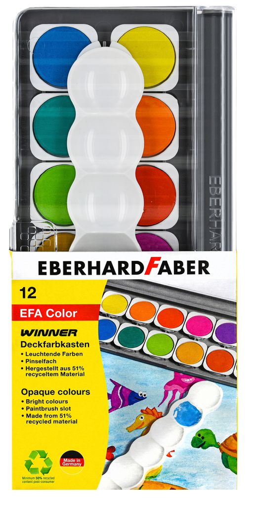 EBERHARD FABER Winner Wasserfarbkasten 12 Farben