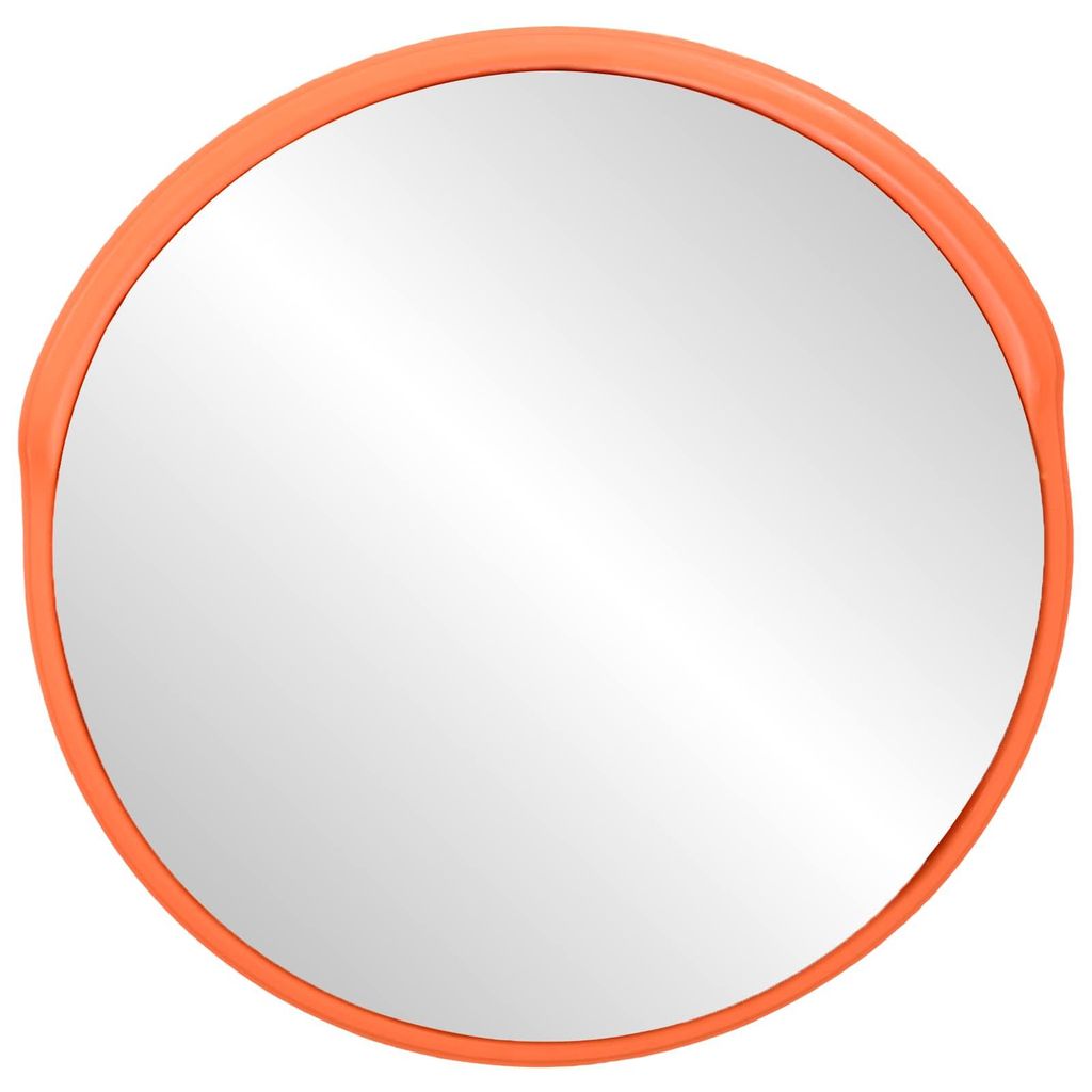 vidaXL Verkehrsspiegel Konvex PC-Kunststoff Orange 60 cm Produktbild 