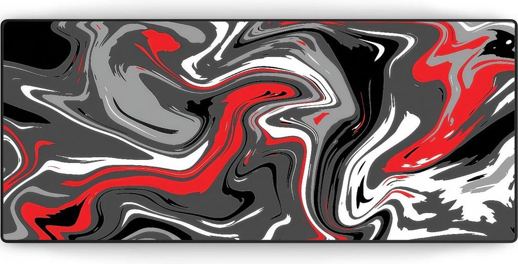 XXL Mauspad – Red Bevel – Gaming – 900 × 400 × 3 mm – rutschfest