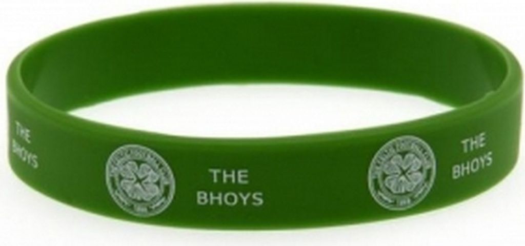 Celtic FC Offizielles Fußball-Silikon-Armband BS772 (Einheitsgröße) (Grün)