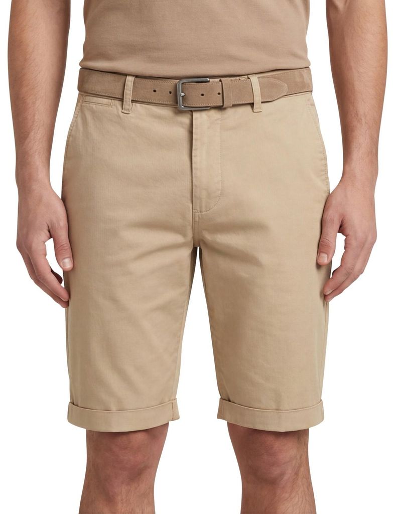 Replay-Shorts aus Baumwolle, einfarbig braun