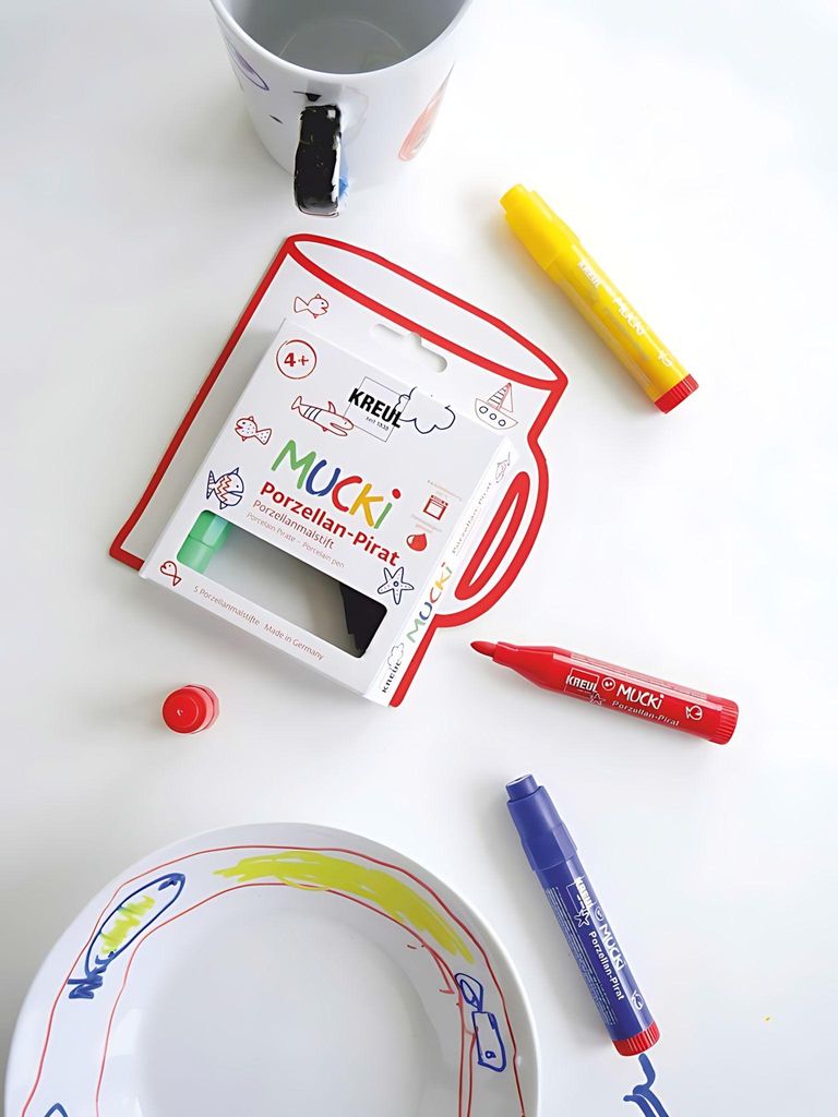 Kreul Porzellan-Pirat Porzellanmalstift 5er Set Produktbild 