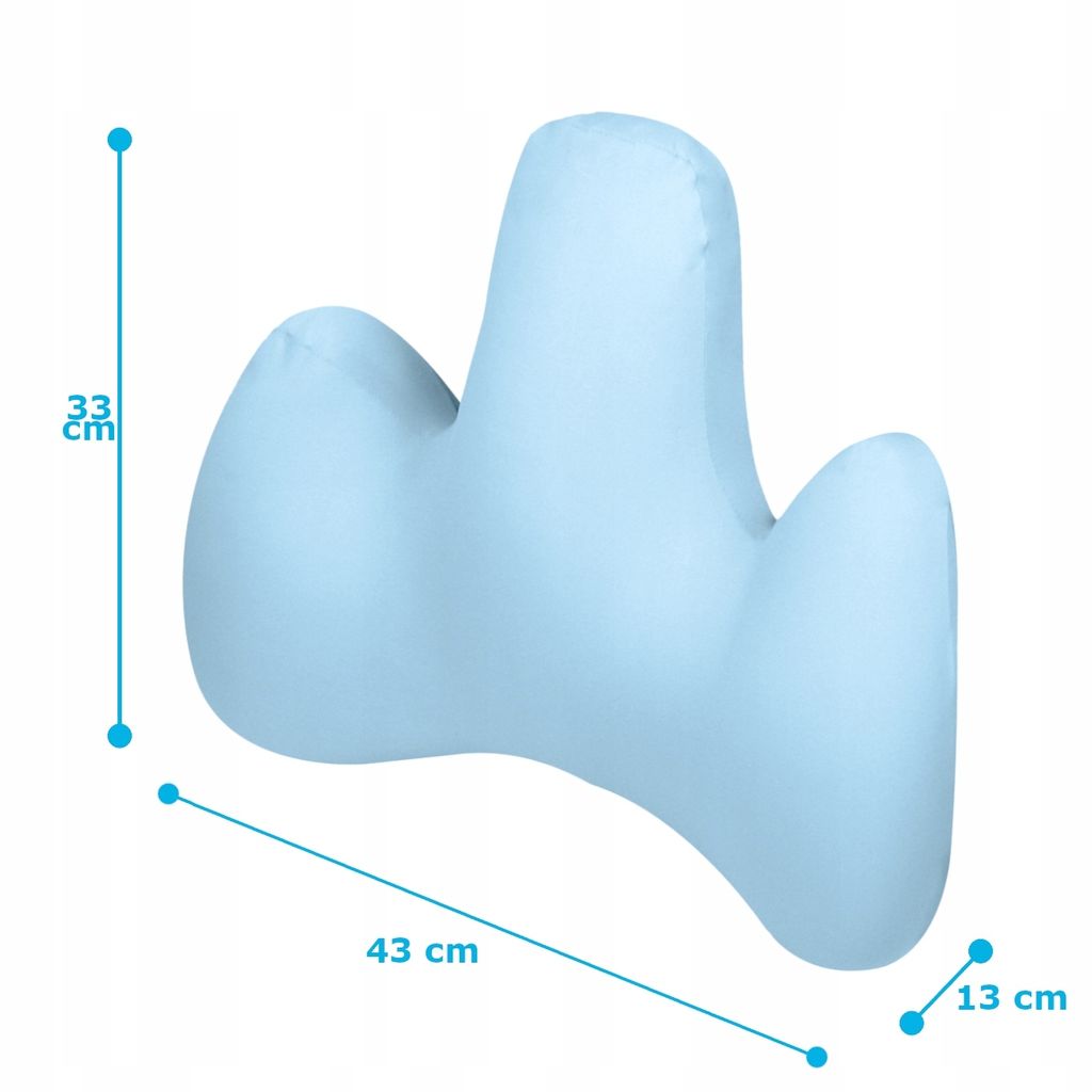 Poduszka Lędźwiowa Niebieska Do Samochodu Fotel Sofa Zdjęcie produktu 6