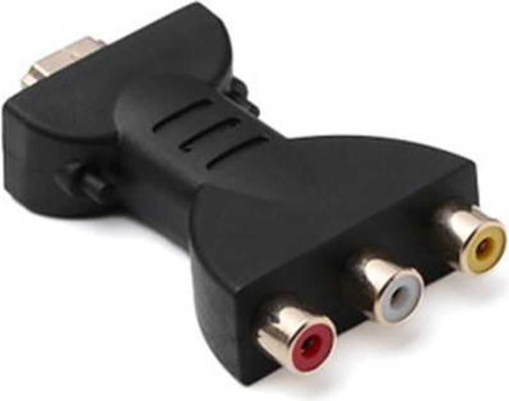 HDMI-zu-AV-Adapter, HDMI-zu-RGB-Konverter für RCA-Komponenten, 1080p-Audio- und Video-Synchronisationsadapter