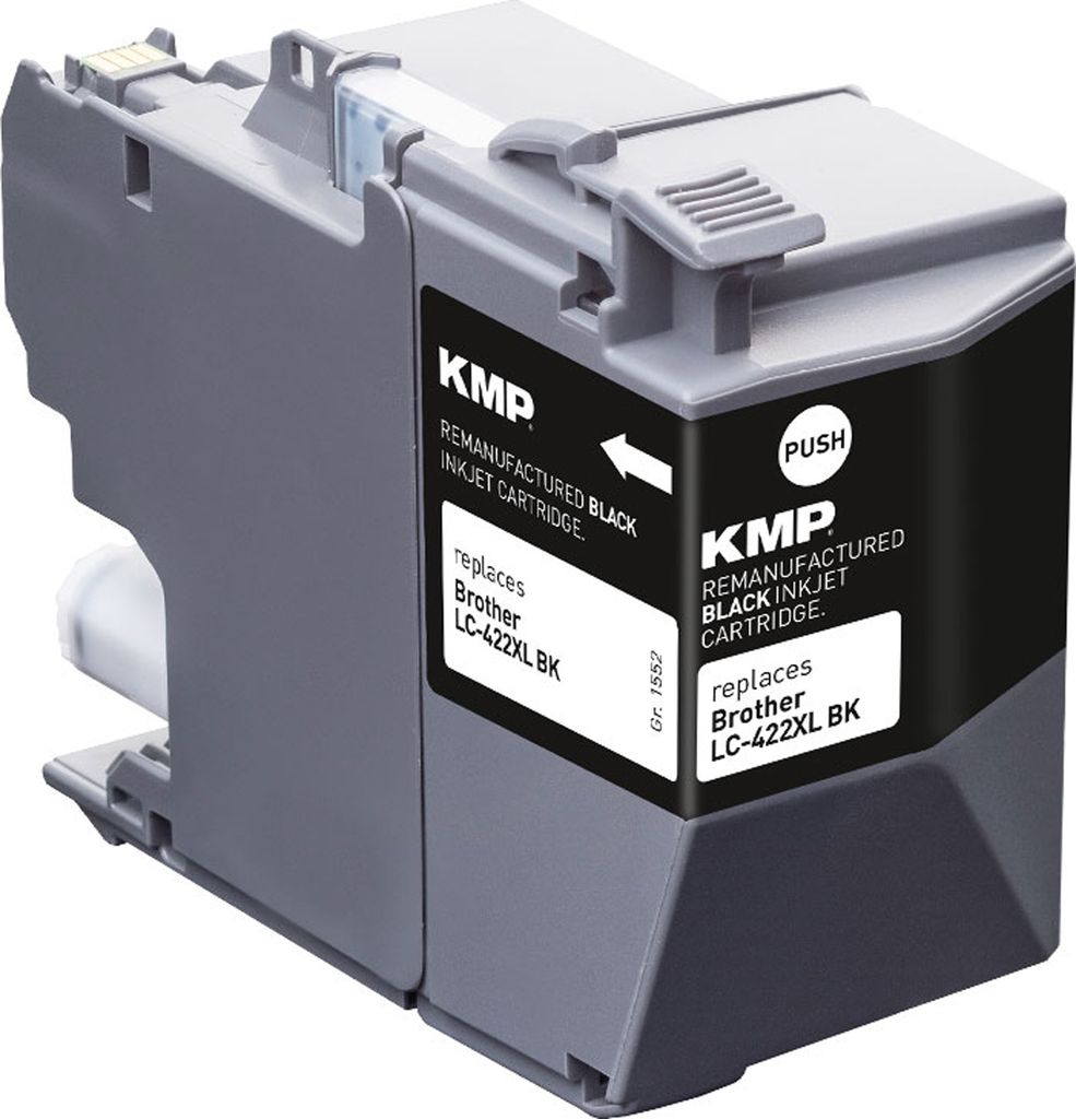 KMP Patrone Brother MFC-J5340DW LC422XLBK black 3000S. 66ml remanufactured