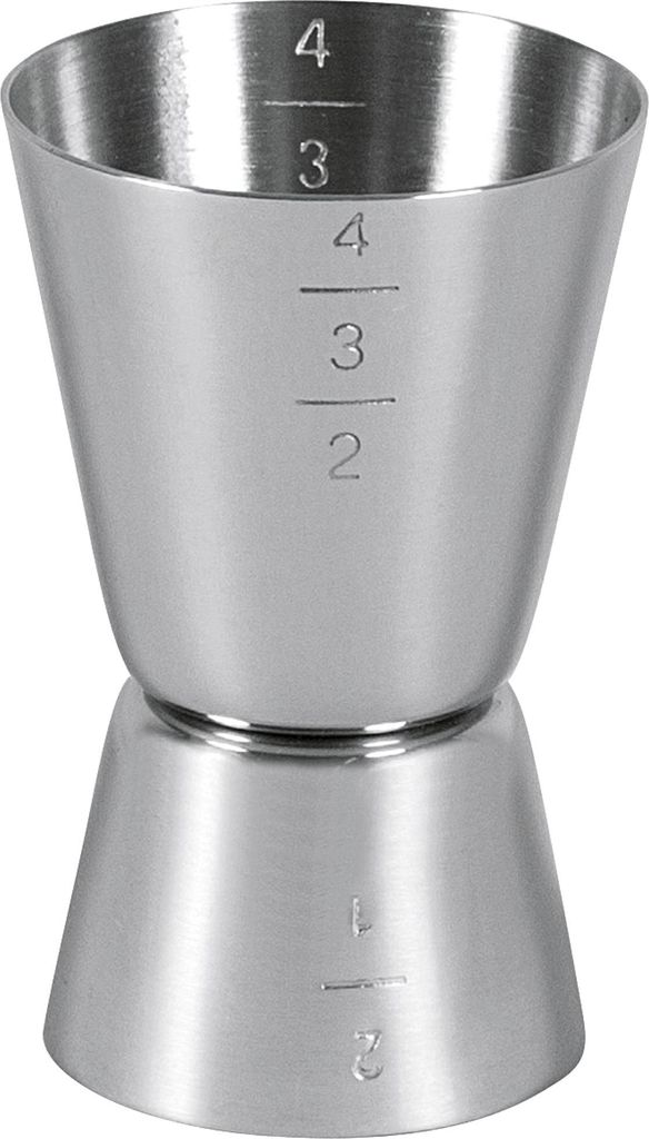 APS 93120 Cocktail-Doppelmaß für 2 & 4 cl aus Edelstahl, Ø Produktbild 