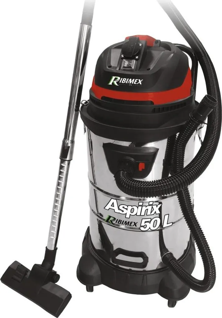 Aspirateur cuve Ribimex PRASP51LPE 50L 1200W inox et noir robuste