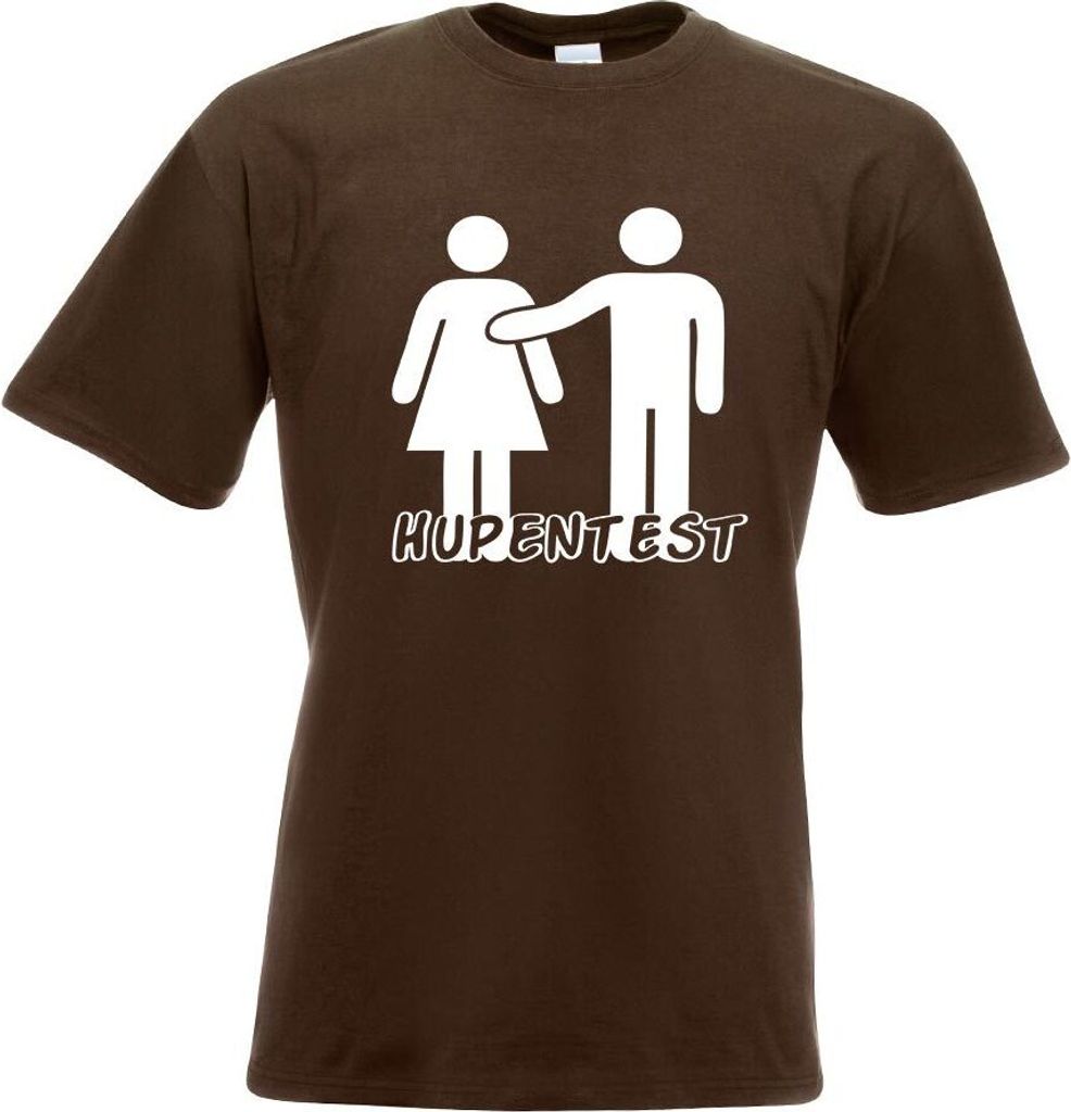 Kiwistar - T-Shirt - Chocolate - Hupentest Motiv Bedruckt Funshirt Design Print - mit Motiv Bedruckt - Funshirt Design - Sport - Freizeit - Herren - S