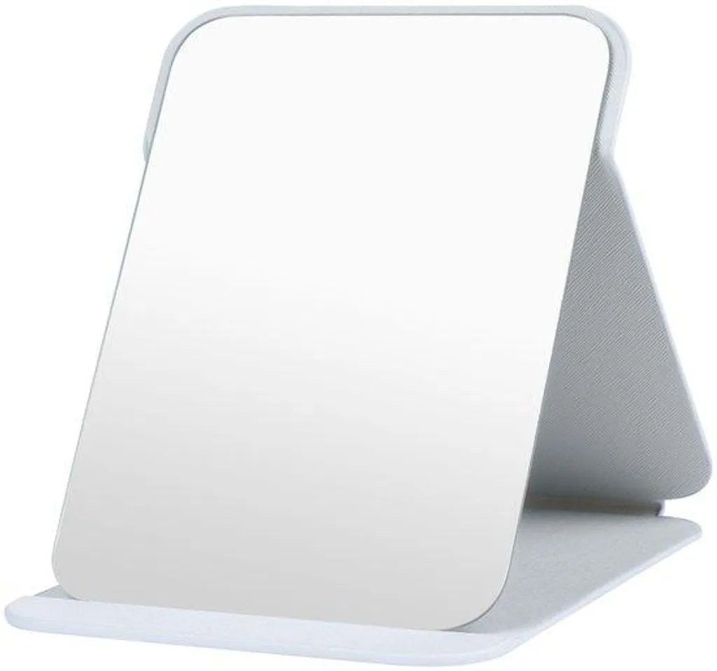 Miroir de maquillage pliable pour voyager, grand format pour table