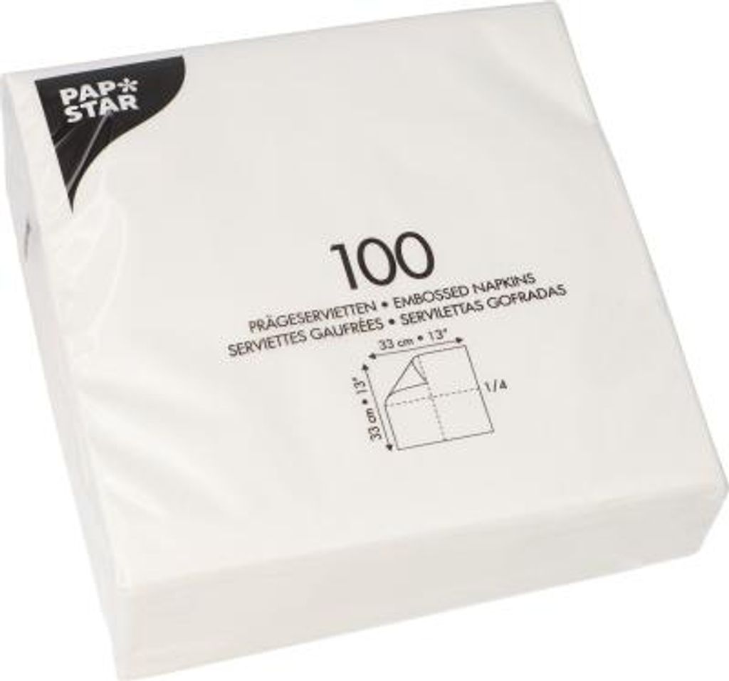 Papstar 81451, Weiß, Seidenpapier, 17 g/m², 330 mm, 330 mm, Produktbild 
