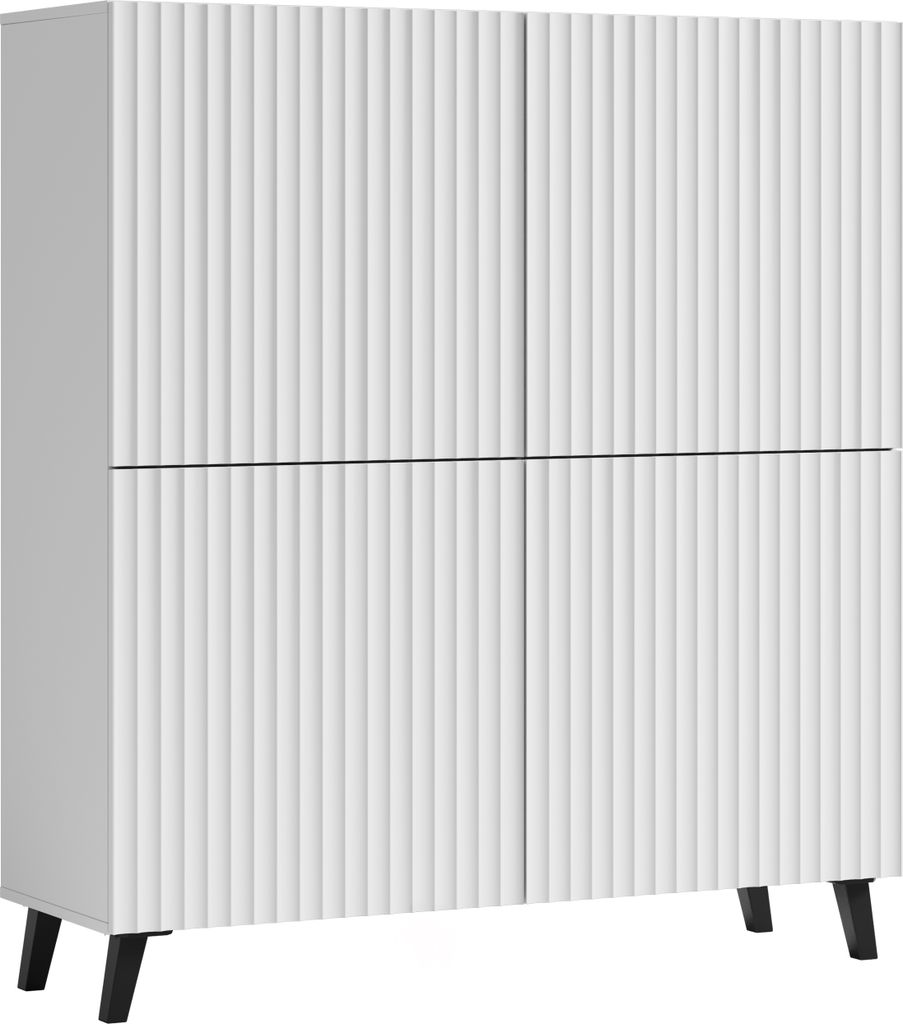 MINIO go for it, Kommode stehend LOKET 4-trg, 120 cm, weiß