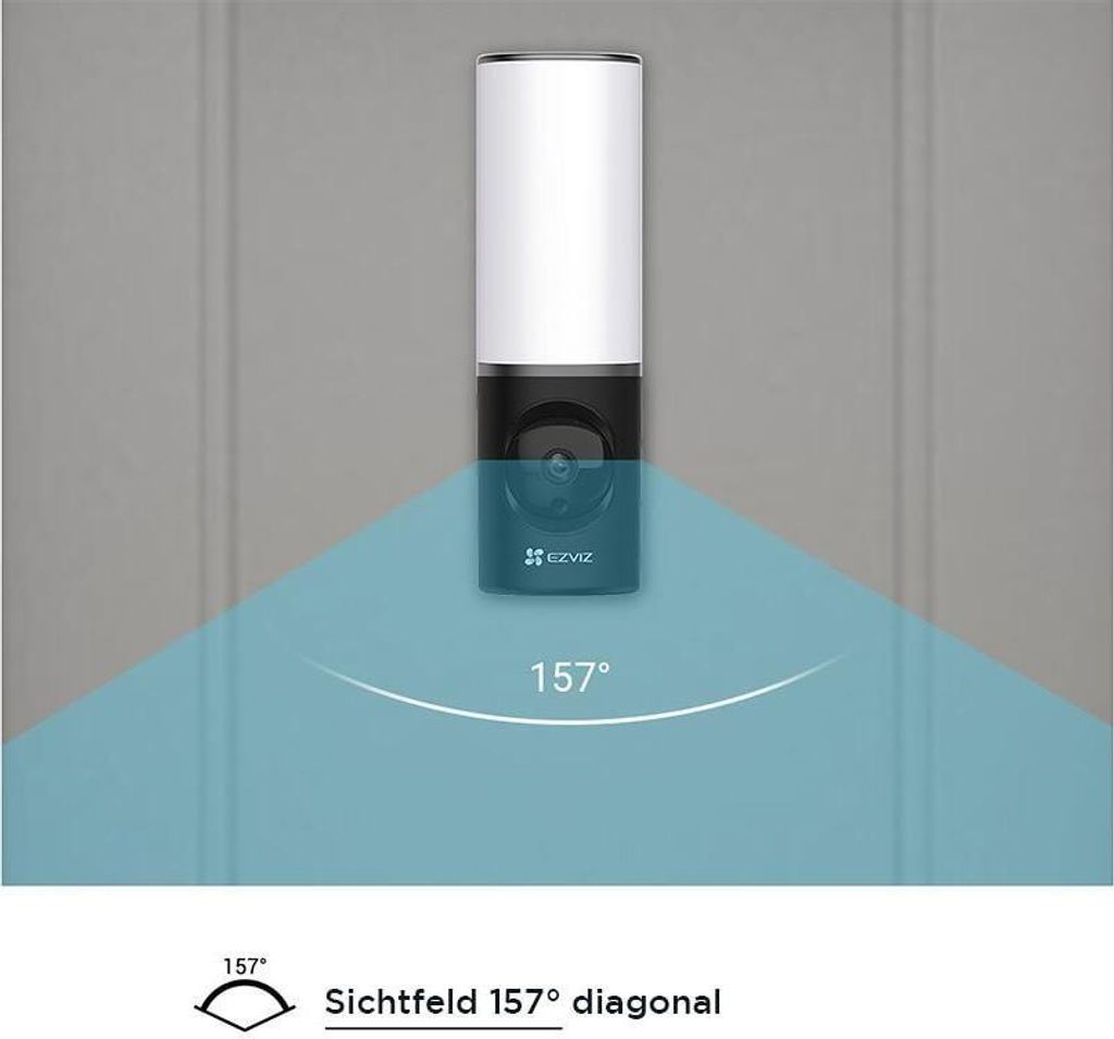 EZVIZ LC3 Intelligente Sicherheitswandleuchte mit Produktbild 22