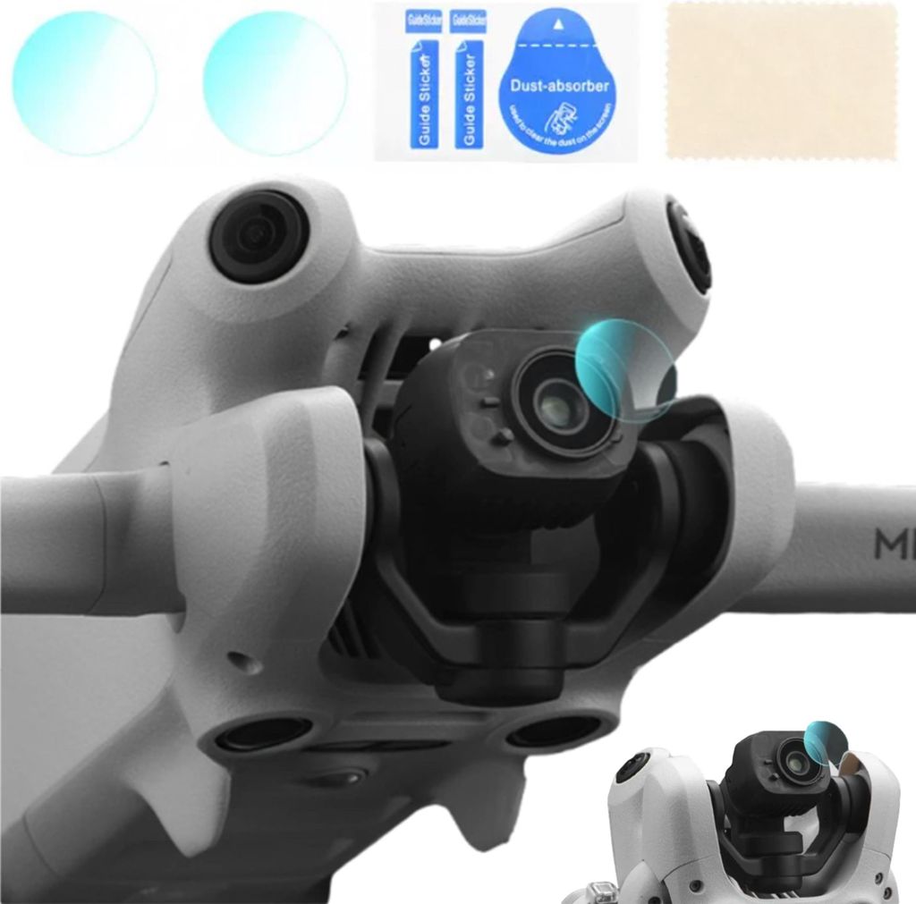 Gehärtetes Glas für DJI MINI 4 PRO Objektiv - 2 Stück