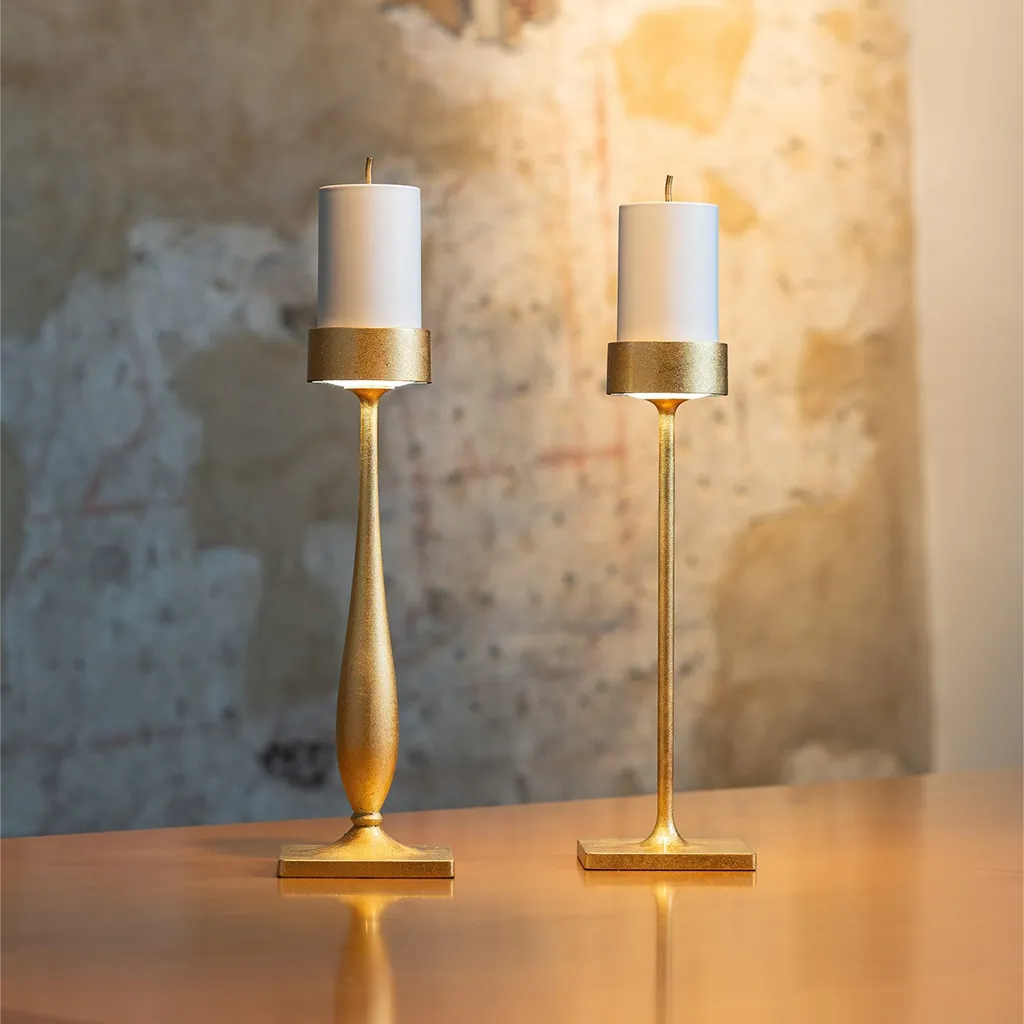 Lampe de table pour restaurant et terrasse design baroque rechargeable