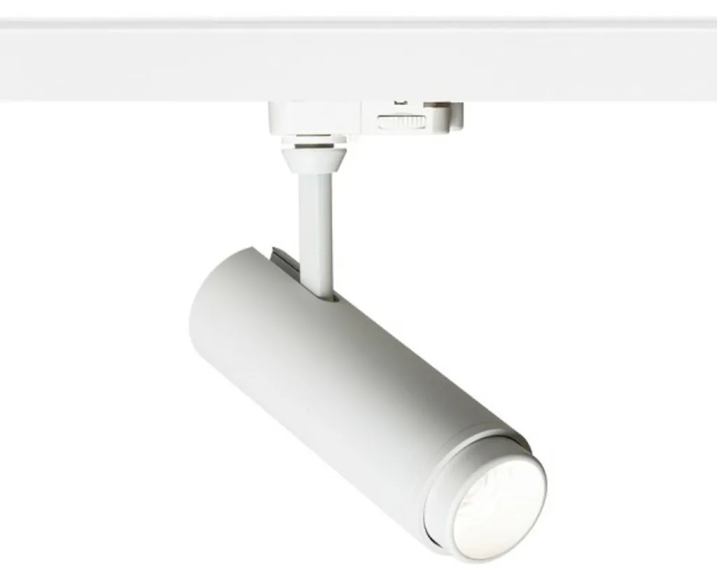 Spot LED Rail triphasé FOCUS 12W Blanc Dimmable : Finissez l'éblouissement