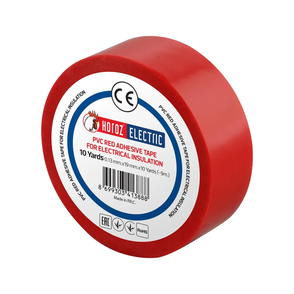 Ruban Isolant pour Travaux Électriques Rouge 19mm - Isolation Câbles 6kV