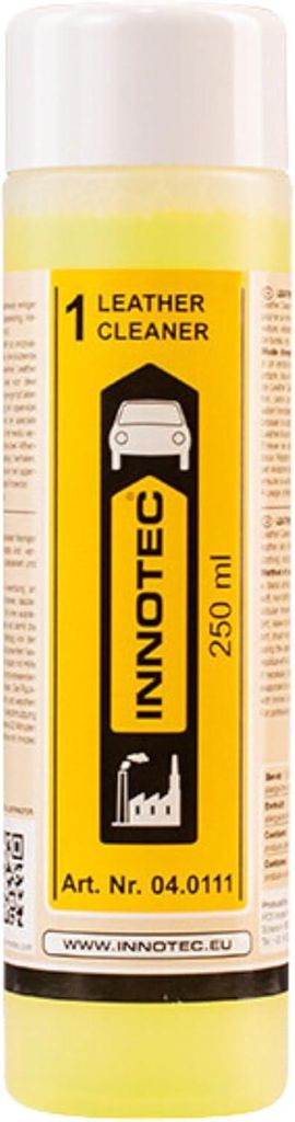 INNOTEC Leather Cleaner (1) 250 ml – Premium Lederreiniger zur schonenden Entfernung von Schmutz, Fett und Verunreinigungen aus Leder, Kunstleder