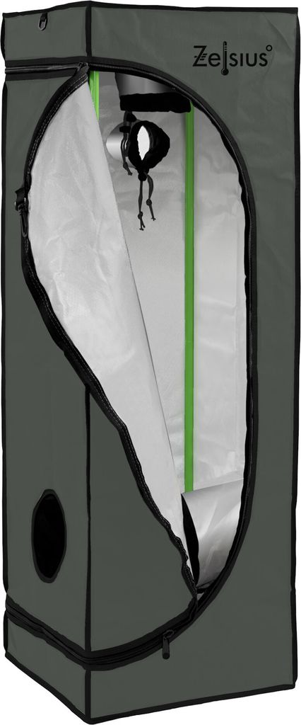 Zelsius Grow Tent 40 x 40 x 160 cm sivý/čierny Pestovanie Obrázok produktu 