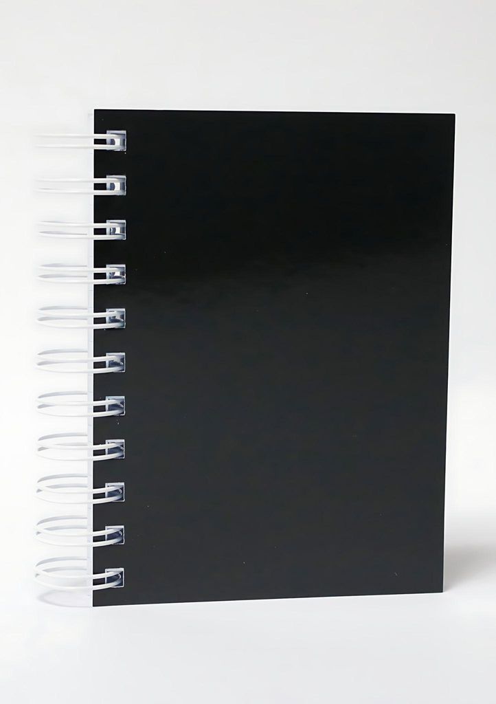 ADINA Premium Collegeblock schwarz A6 kariert 80 Blatt Produktbild 