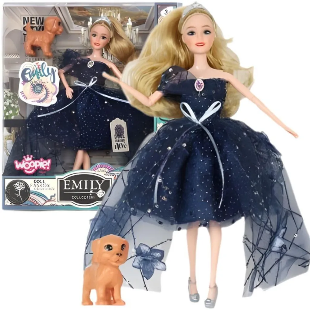 Jouet poupée Woopie Royal Emi pour jeu de rôle enfant avec robe de bal